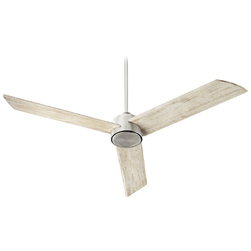 Trio Satin Nickel Ceiling Fan Without Light by Quorum Lighting