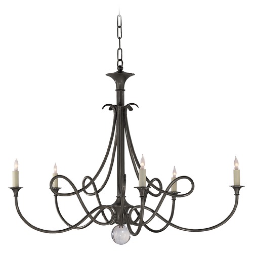 Eric Cohler Double Twist Chandelier in Bronze by Visual Comfort Signature