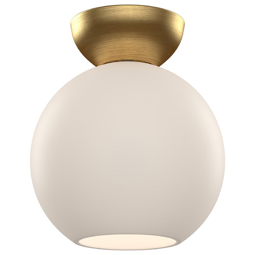 Arcadia Brushed Gold Semi-Flush Mount by Kuzco Lighting