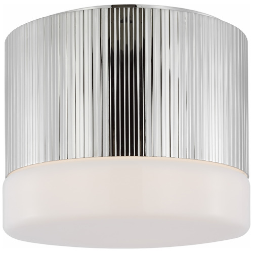 Visual Comfort Signature Collection Thomas OBrien Ace 7-Inch LED Flush Mount in Nickel by VC Signature TOB4355PNWG