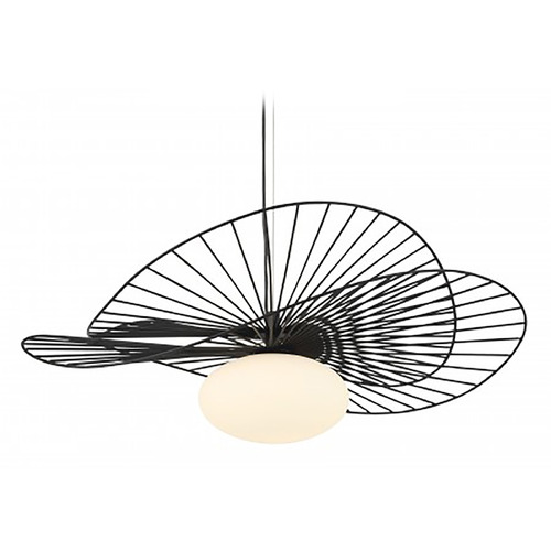 Minka Lavery Langley Dark Matte Black Pendant Light with Globe Shade