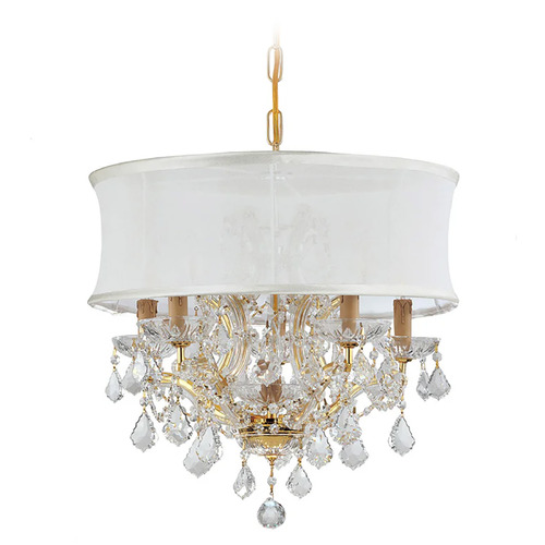 Crystorama Lighting Brentwood Gold Crystal Chandelier