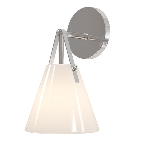 Currey and Company Bronwen Polished Nickel Sconce
