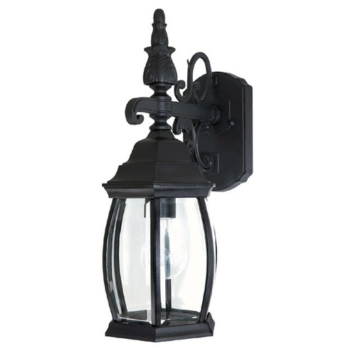 Capital Lighting French Country 16-Inch Outdoor Wall Light in Black by Capital Lighting 9866BK