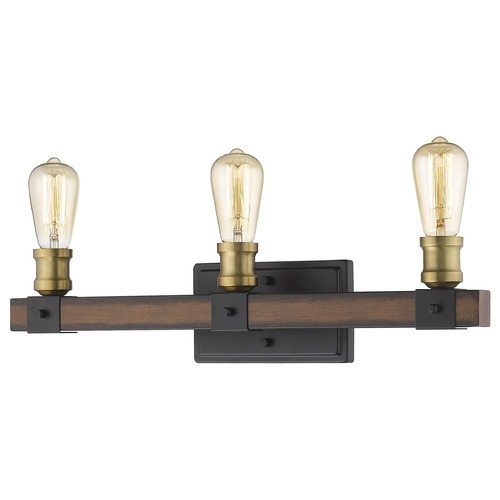 Kirkland Rustic Mahogany Bathroom Light by Z-Lite