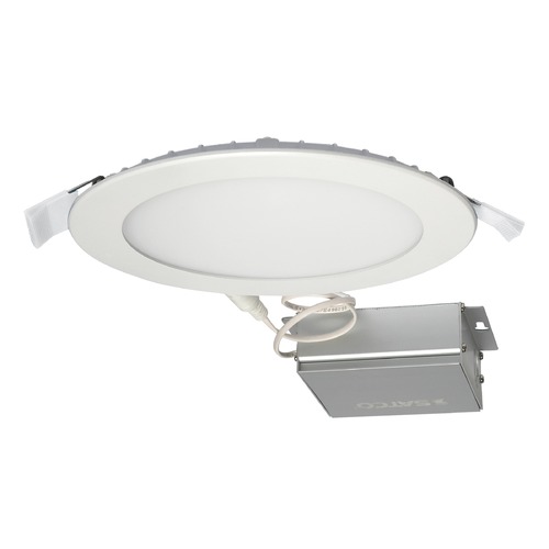 12W LED Direct Wire Downlight Edge-Lit 6-Inch 4000K 120V Dimmable by Satco Lighting