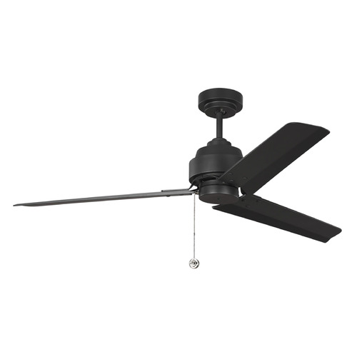 Arcade 54-Inch Fan in Black by Visual Comfort & Co Fan Collection