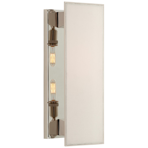 Visual Comfort Signature Collection Thomas OBrien Albertine Medium Sconce in Nickel by Visual Comfort Signature TOB2342PNL