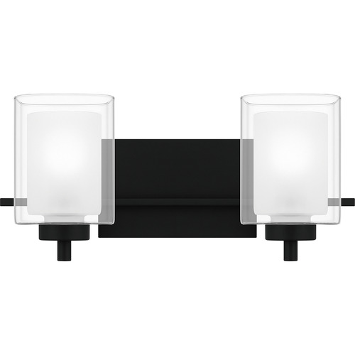 Kolt Matte Black Bathroom Light by Quoizel Lighting