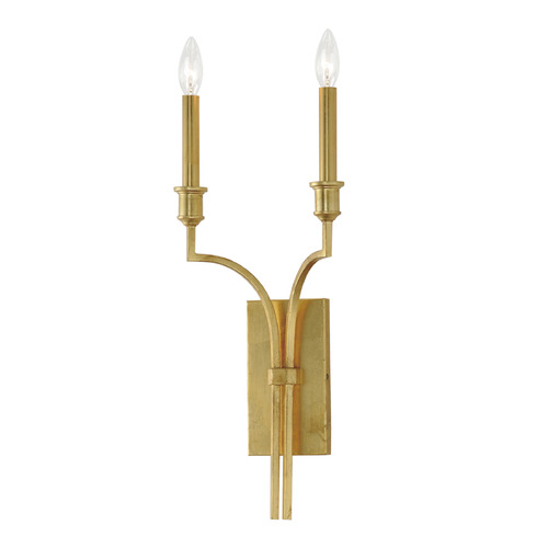 Normandy Gold Leaf Sconce by Maxim Lighting