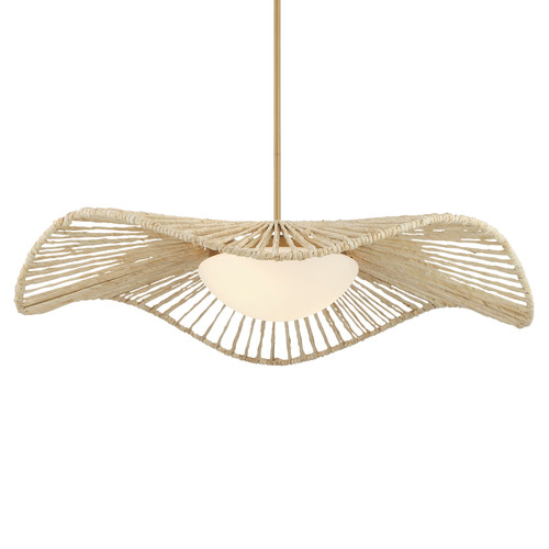 Longfield 2-Light Pendant in Legacy Brass by Minka Lavery