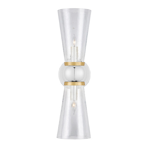 Currey and Company Byford Polished Nickel & Polished Brass Sconce