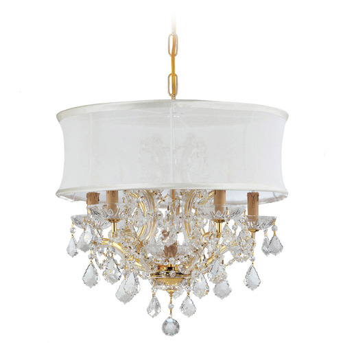 Crystorama Lighting Brentwood Gold Crystal Chandelier