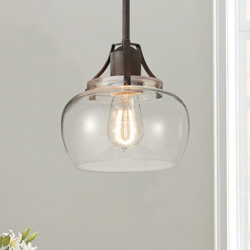 Generation Lighting Urban Renewal Pendant in Rustic Iron by Generation Lighting P1234RI