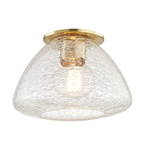 Mitzi by Hudson Valley Maya Aged Brass Flush Mount by Mitzi by Hudson Valley H216501S-AGB