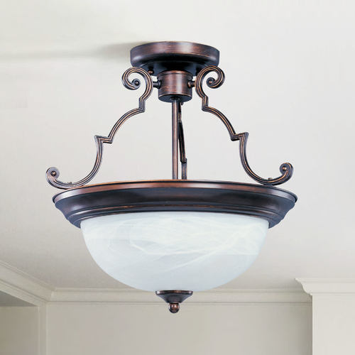 Essentials Oil Rubbed Bronze Semi-Flush Mount by Maxim Lighting