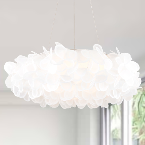 Modern Forms by WAC Lighting Fluffy 33.44-Inch LED Pendant in Brushed Nickel by Modern Forms PD-59933-BN