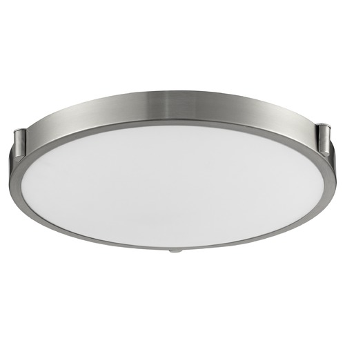 Floyd 17-Inch LED Flush Mount in Brushed Nickel by Kuzco Lighting