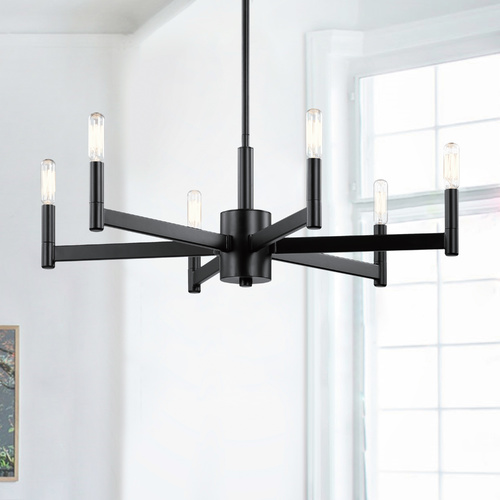 Kichler Lighting Erzo 26-Inch Black Chandelier by Kichler Lighting 43859BK