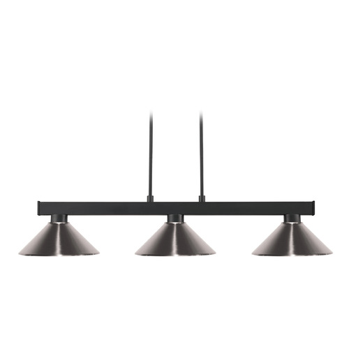 Cobalt Matte Black Billiard Light by Z-Lite