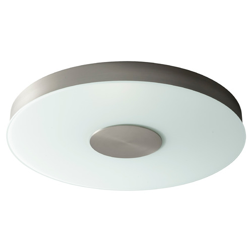 Dione 21-Inch LED Flush Mount in Satin Nickel by Oxygen Lighting