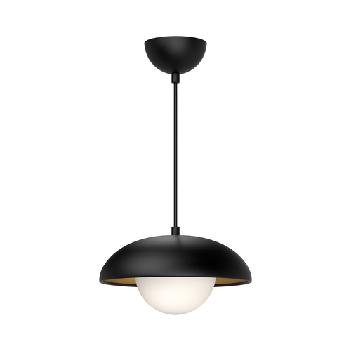 Alora Lighting Rubio Matte Black Pendant Light with Globe Shade