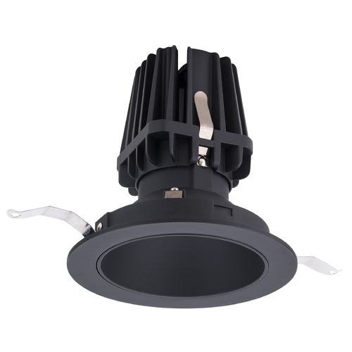 WAC Lighting 4-Inch FQ Downlights Black LED Recessed Trim by WAC Lighting R4FRDT-935-BK