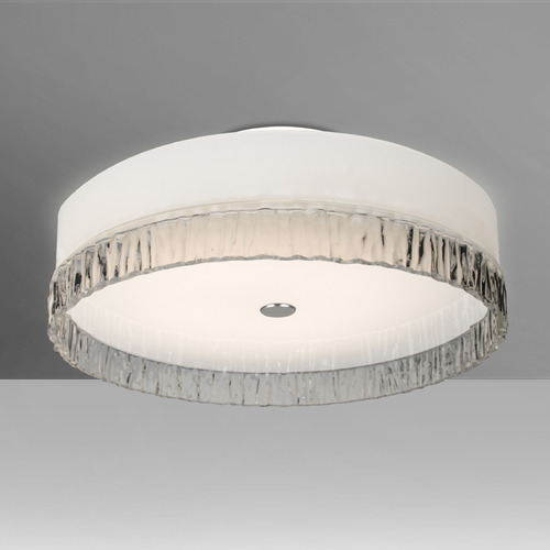 Besa Lighting Paco 19 White LED Flushmount Light