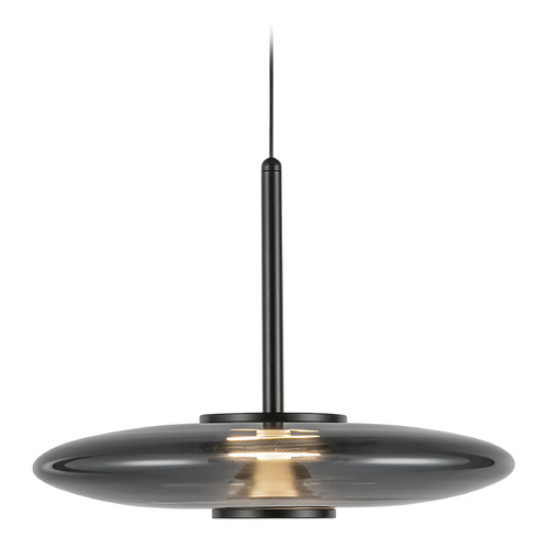 Kuzco Lighting Kyoto Black LED Pendant Light with Oblong Shade