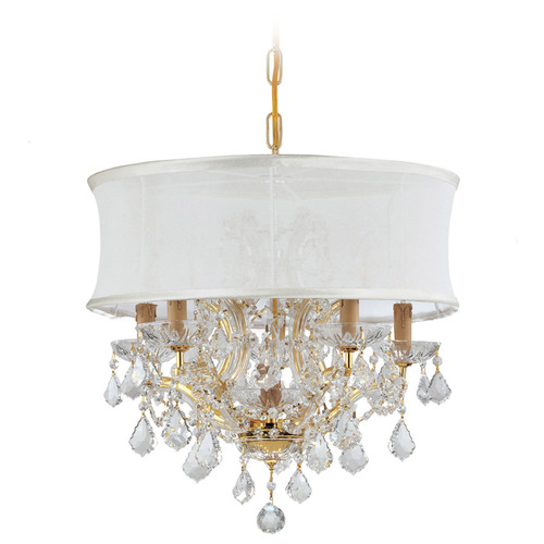 Crystorama Lighting Brentwood Gold Crystal Chandelier