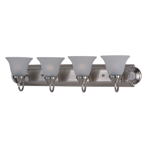 Maxim Lighting Essentials Satin Nickel Bathroom Light by Maxim Lighting 8014FTSN