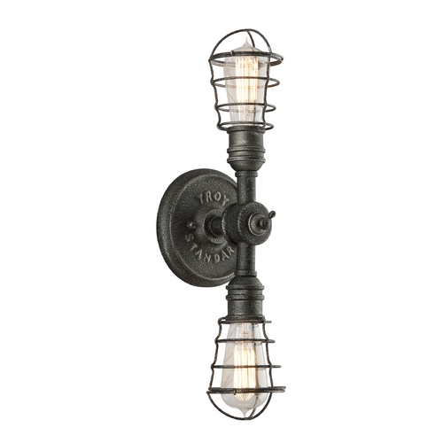 Conduit Old Silver Sconce by Troy Lighting