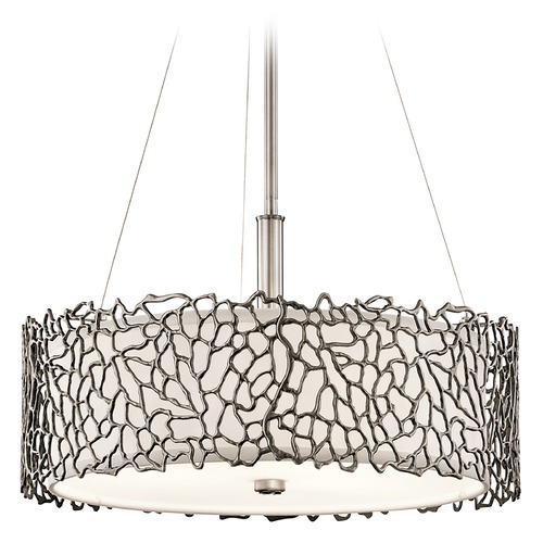 Kichler Lighting Silver Coral 18.25-Inch Classic Pewter Pendant by Kichler Lighting 43346CLP
