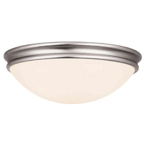 Access Lighting Atom Brushed Steel LED Flush Mount by Access Lighting 20725LEDD-BS/OPL