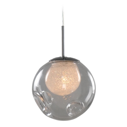 Kalco Lighting Meteor Chrome Mini Pendant by Kalco Lighting 309510CH/CLEAR