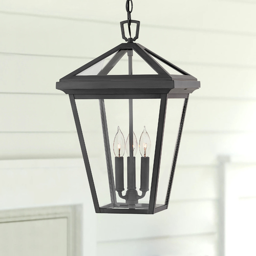 Hinkley Hinkley Alford Place 3-Light Museum Black Outdoor Hanging Light 2562MB