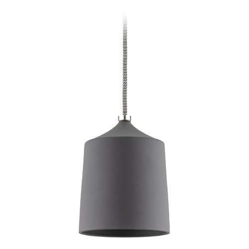 Mitzi by Hudson Valley Mitzi By Hudson Valley Megan Polished Nickel Mini-Pendant Light with Drum Shade H339701-PN/MB