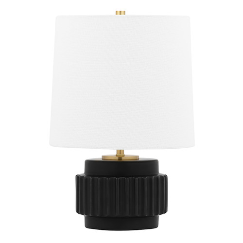 Mitzi by Hudson Valley Mitzi Juliet Matte Black Glass Flush Mount Light HL452201-MB