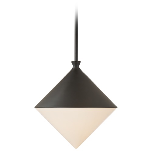 Aerin Sarnen Small Pendant in Matte Black by Visual Comfort Signature