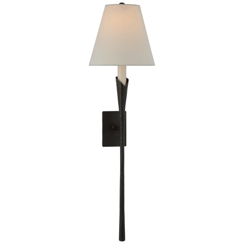Chapman & Myers Aiden Large Tail Sconce in Aged Iron by Visual Comfort Signature