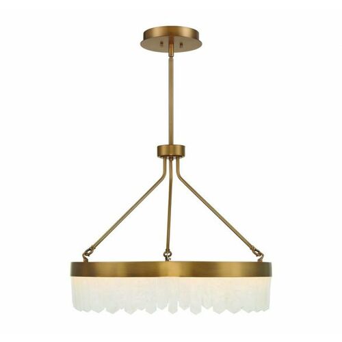 Savoy House Landon 27-Inch LED Crystal Chandelier in Warm Brass by Savoy House 7-1620-43-322