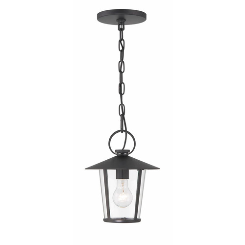 Andover 11-Inch Outdoor Lantern in Black by Crystorama Lighting