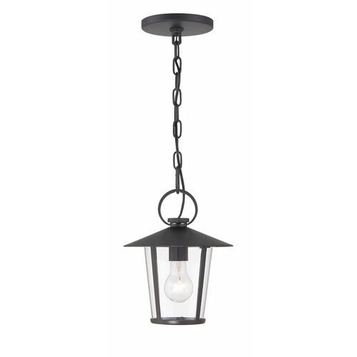 Crystorama Lighting Andover 11-Inch Outdoor Lantern in Black by Crystorama Lighting AND-9203-CL-MK