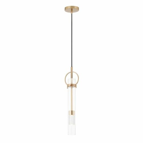 Chloe LED Mini Pendant in Brass by Evolv by Justice Design Group