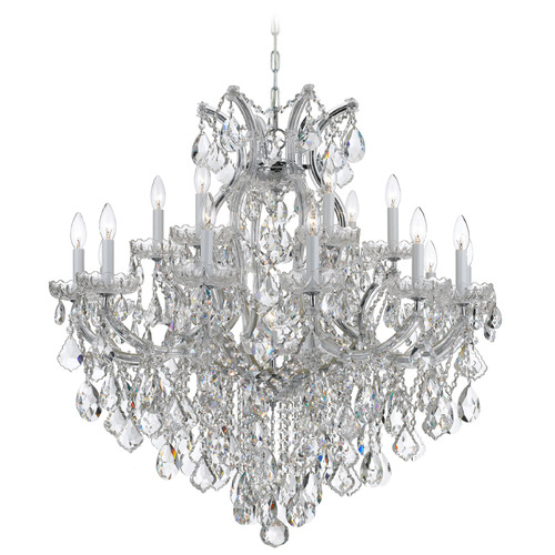 Crystorama Lighting Maria Theresa Polished Chrome Crystal Chandelier