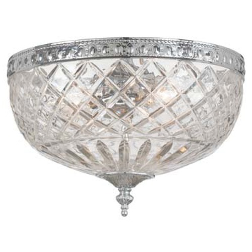 Richmond Crystal Flush Mount in Polished Chrome by Crystorama Lighting
