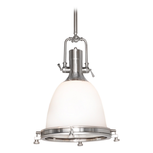 Maxim Lighting Maxim Lighting Hi-Bay Satin Nickel Pendant Light with Bowl / Dome Shade 25116SWSN