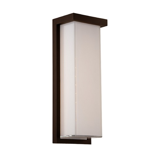 Modern Forms by WAC Lighting Ledge 14-Inch LED Outdoor Wall Light in Bronze by Modern Forms WS-W1414-BZ