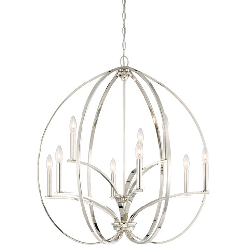 Tilbury Polished Nickel Chandelier by Minka Lavery