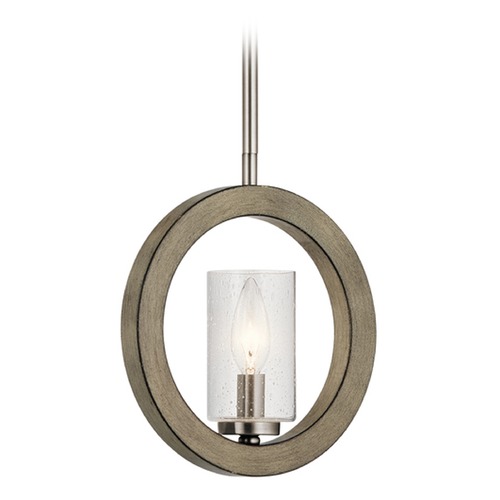 Kichler Lighting Seeded Glass Mini-Pendant in Gray by Kichler Lighting 43189DAG